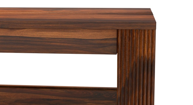 Stripto Coffee Table With Shelves(Teak)